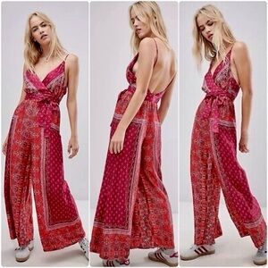 Free People Cabbage Rose Jumpsuit